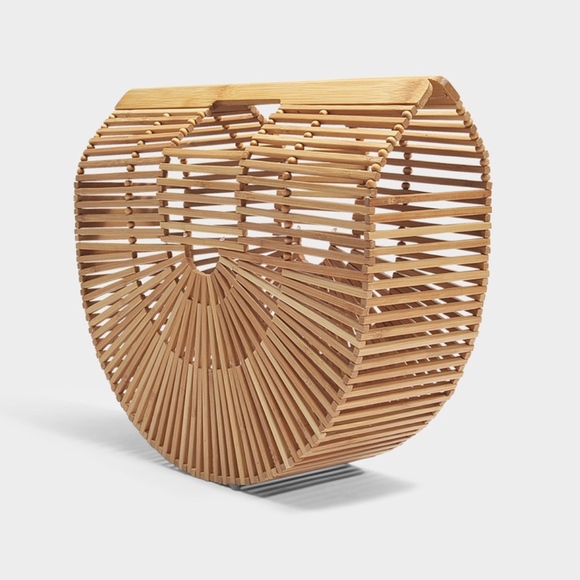 Bamboo Straw Summer Purse - Picture 2 of 2